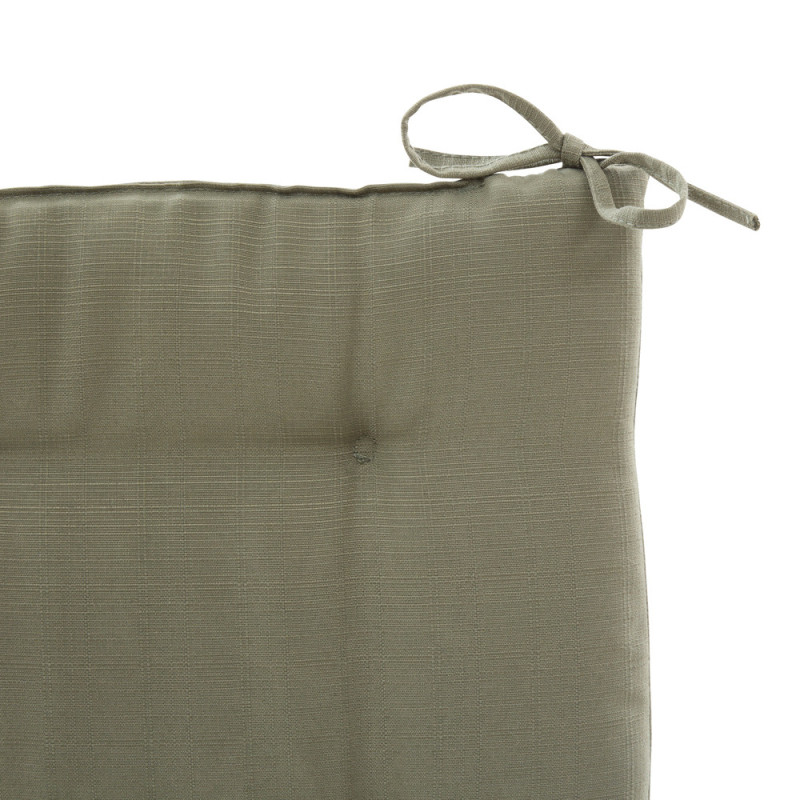 Galette de chaise matelassée Koraï vert laurier 40 x 40 cm