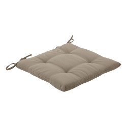 Galette de chaise matelassée Koraï café 40 x 40 cm