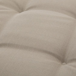 Galette de chaise matelassée Koraï café 40 x 40 cm