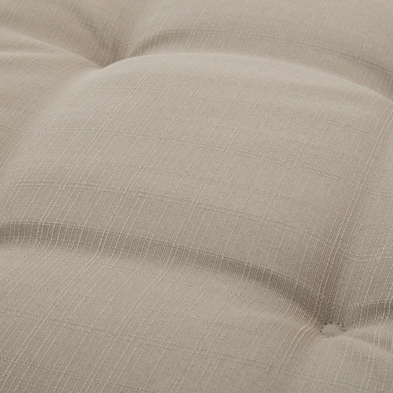 Galette de chaise matelassée Koraï café 40 x 40 cm