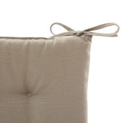 Galette de chaise matelassée Koraï café 40 x 40 cm