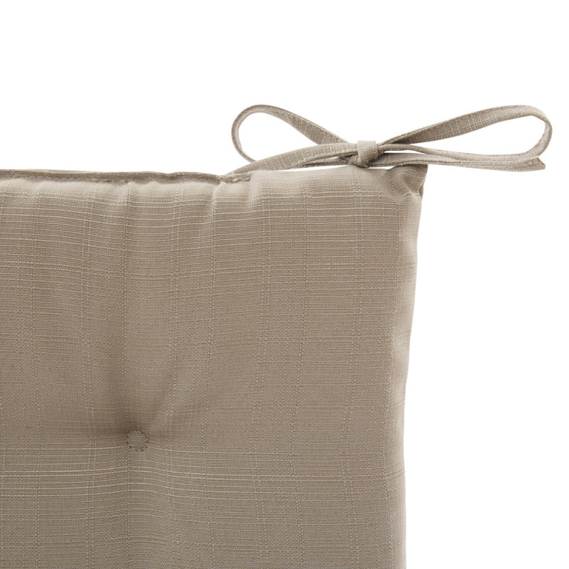 Galette de chaise matelassée Koraï café 40 x 40 cm