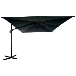 Parasol déporté Vienna anthracite 389 x 306 cm