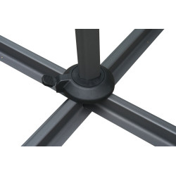 Parasol déporté Vienna anthracite 389 x 306 cm