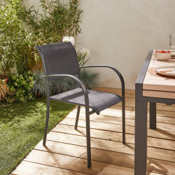 Fauteuil de jardin Oze anrhracite