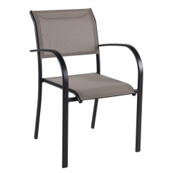 Fauteuil de jardin Oze taupe