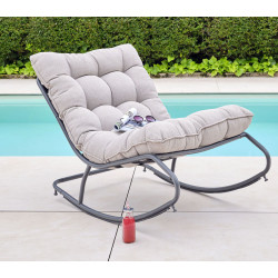Rocking chair Madrid gris