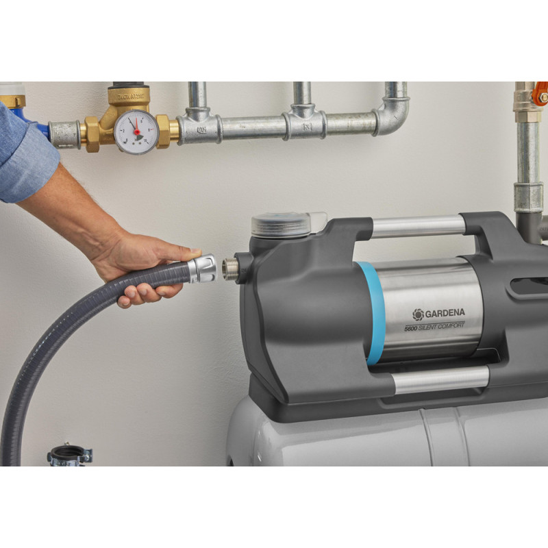 Tuyau d'aspiration annelé pour pompe Ø 25 mm 4 m GARDENA