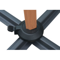 Parasol déporté Vienna écru 389 x 306 cm