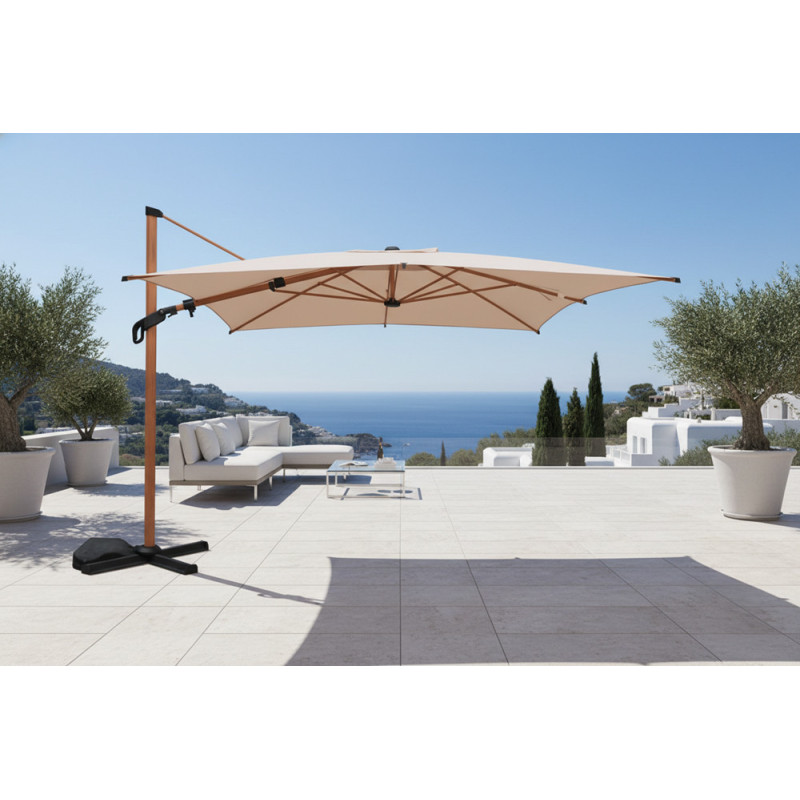 Parasol Déporté Vienna – Ombre Large pour Jardin