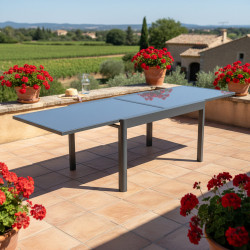 Table de Jardin Extensible – Idéale pour 8 Personnes