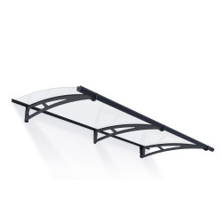 Marquise de porte Aquila gris foncé 205