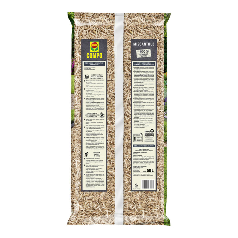 Miscanthus Bio 50 L – Paillage Durable | COMPO