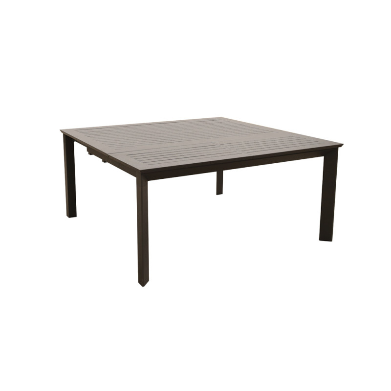 Table de jardin extensible anthracite 110-160 x 160 x 77