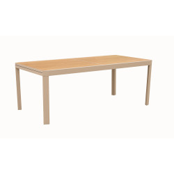 Table de jardin Stacy extensible anthracite 200-300 x 100 x 75 cm