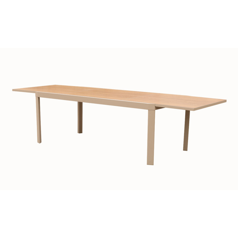 Table de jardin Stacy extensible anthracite 200-300 x 100 x 75 cm