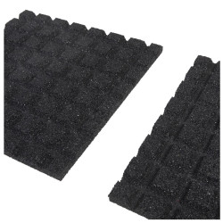 Dalles caoutchouc 50x50 – Sécurité terrains de jeu | COBO GARDEN