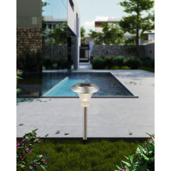 Poteaux LED Solaires Chrome – Éclairage Extérieur | EGLO