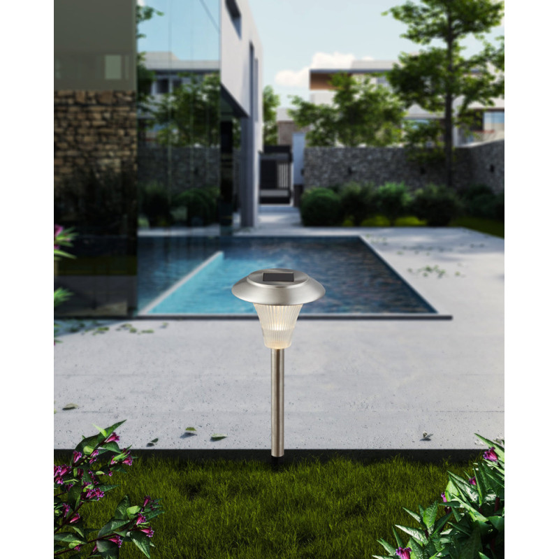 Poteaux LED Solaires Chrome – Éclairage Extérieur | EGLO