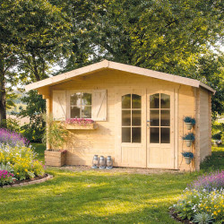 Abri de Jardin Morzine Bois 40 mm – Espace Rangement Durable | SOLID