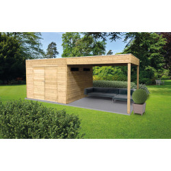 Abri de Jardin Bois Messina – Rangement Sécurisé et Durable | SOLID