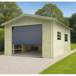 Garage Traditional traité 28 mm avec porte sectionnelle 3