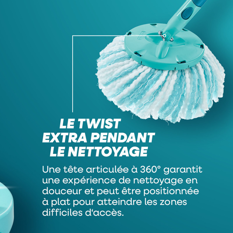 Ensemble lave-sol Clean Twist Mop Ergo – Nettoyage facile | LEIFHEIT