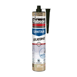 Mastic Silicone Sanitaire Noir – Application Facile | RUBSON
