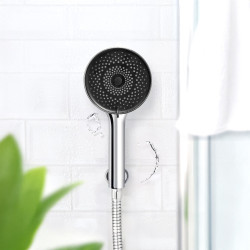 Douchette Softwater 3 jets chrome Ø 12 cm WENKO