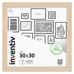 Cadre Eda naturel 30 x 30 cm INVENTIV
