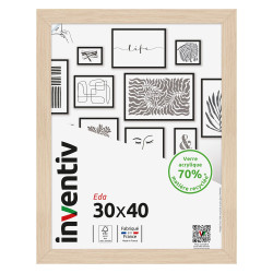 Cadre Eda naturel 30 x 40 cm INVENTIV