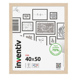 Cadre Eda naturel 40 x 50 cm INVENTIV