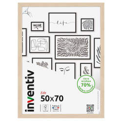 Cadre Eda naturel 50 x 70 cm INVENTIV