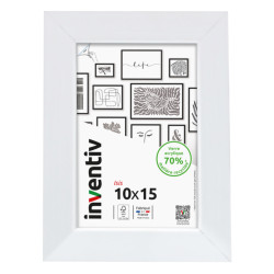 Cadre Isis blanc 10 x 15 cm INVENTIV