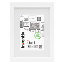 Cadre Isis blanc 13 x 18 cm INVENTIV