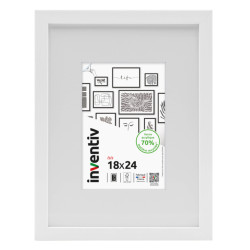Cadre Isis blanc 18 x 24 cm INVENTIV