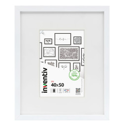 Cadre Isis blanc 40 x 50 cm INVENTIV