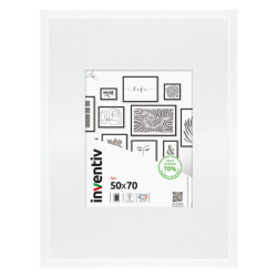 Cadre Isis blanc 50 x 70 cm INVENTIV