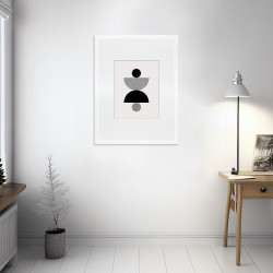 Cadre Isis blanc 50 x 70 cm INVENTIV