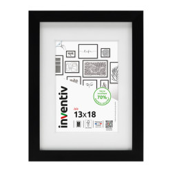 Cadre Isis noir 13 x 18 cm INVENTIV