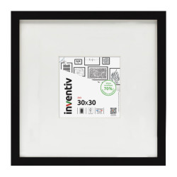 Cadre Isis noir 30 x 30 cm INVENTIV