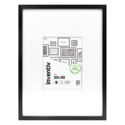 Cadre Isis noir 30 x 40 cm INVENTIV