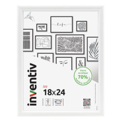 Cadre Iza blanc 24 x 30 cm INVENTIV