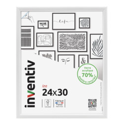 Cadre Iza blanc 30 x 40 cm INVENTIV