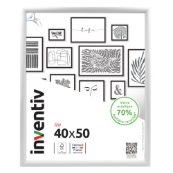 Cadre Iza blanc 40 x 50 cm INVENTIV