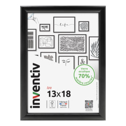 Cadre Iza noir 13 x 18 cm INVENTIV