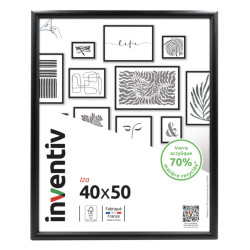Cadre Iza noir 40 x 50 cm INVENTIV