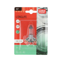 Ampoule pour voiture Longlife H7 55 W CARPOINT