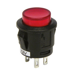 Interrupteur à pression rouge 20 A 12 V CARPOINT