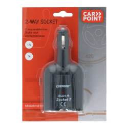 Prise double 5 A 12 V CARPOINT